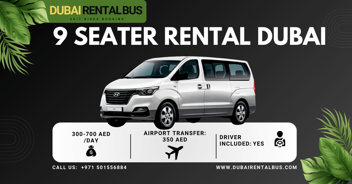 9 seater car rental in dubai